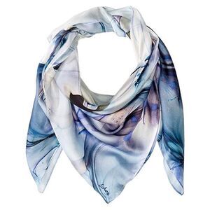 Echo Natural Swirl Silk Square Scarf